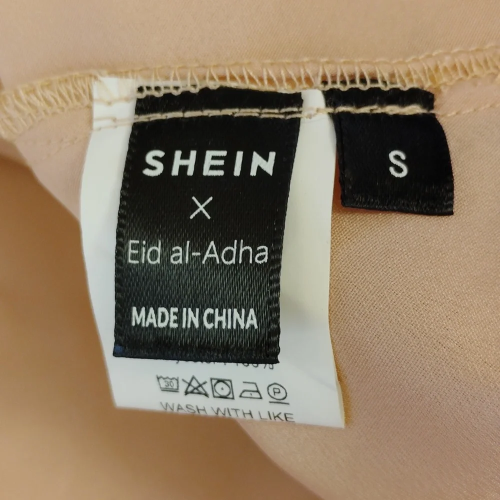 SHEIN Floral Maxi Dress - Orange and Cream - Picture 5 of 11
